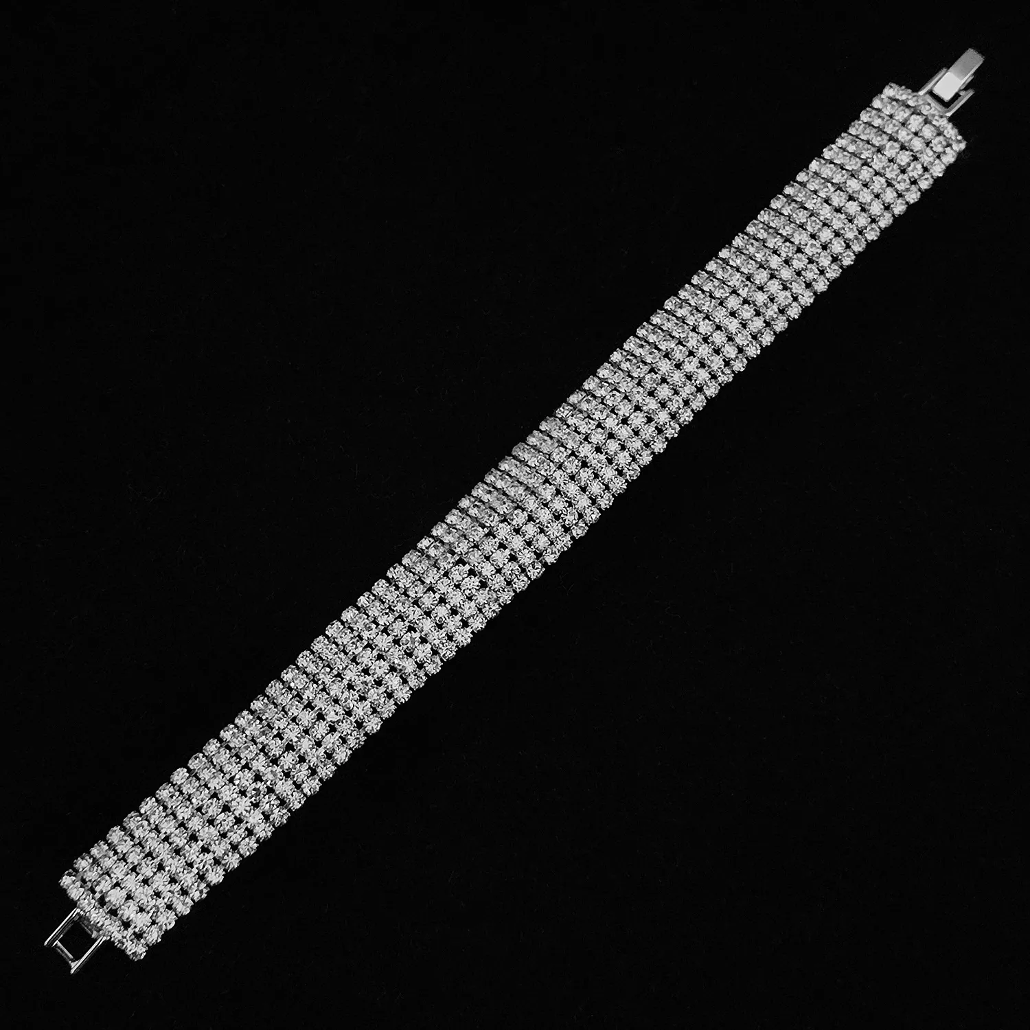 دستبند طرح جواهر تنیس 8رج