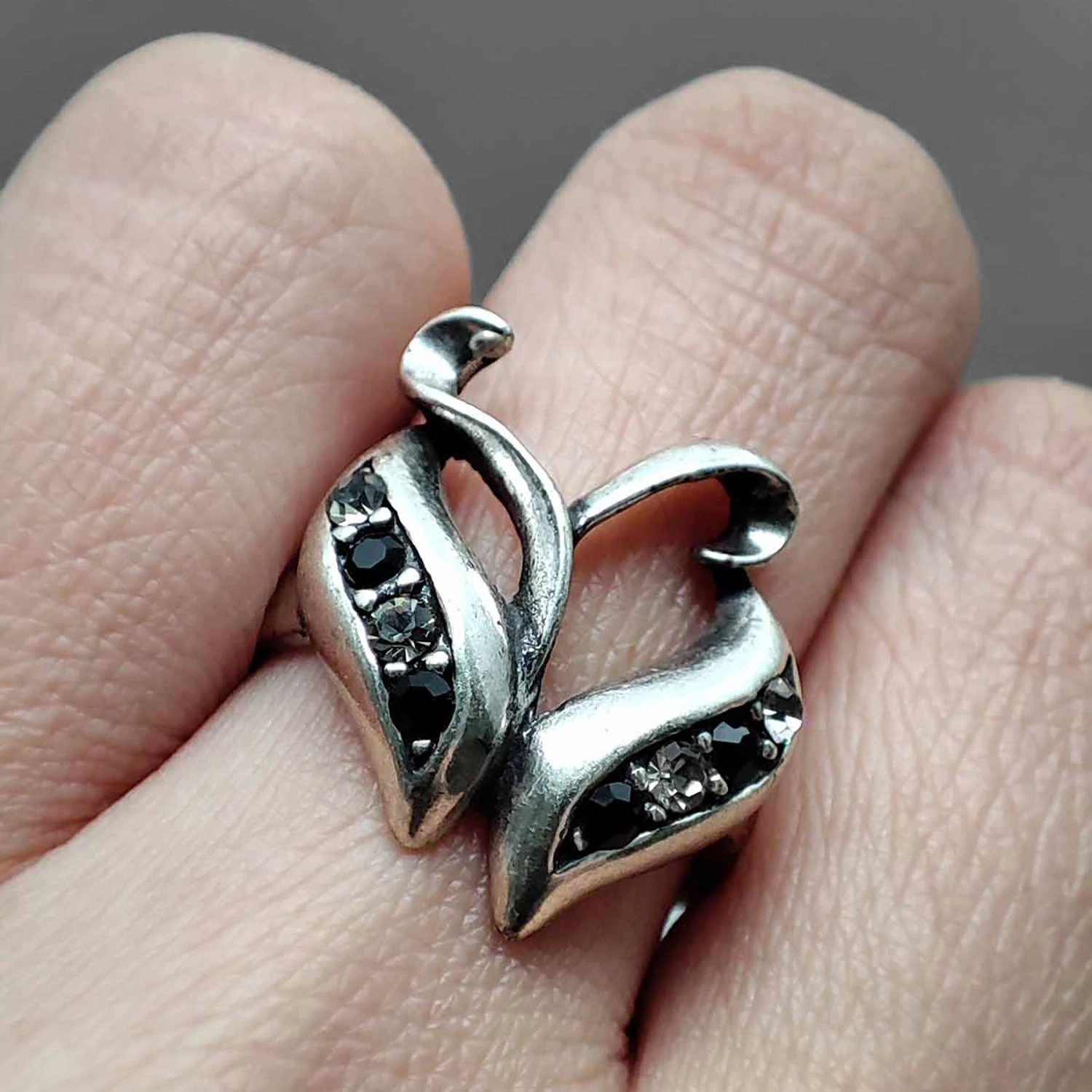 انگشتر قلب گل