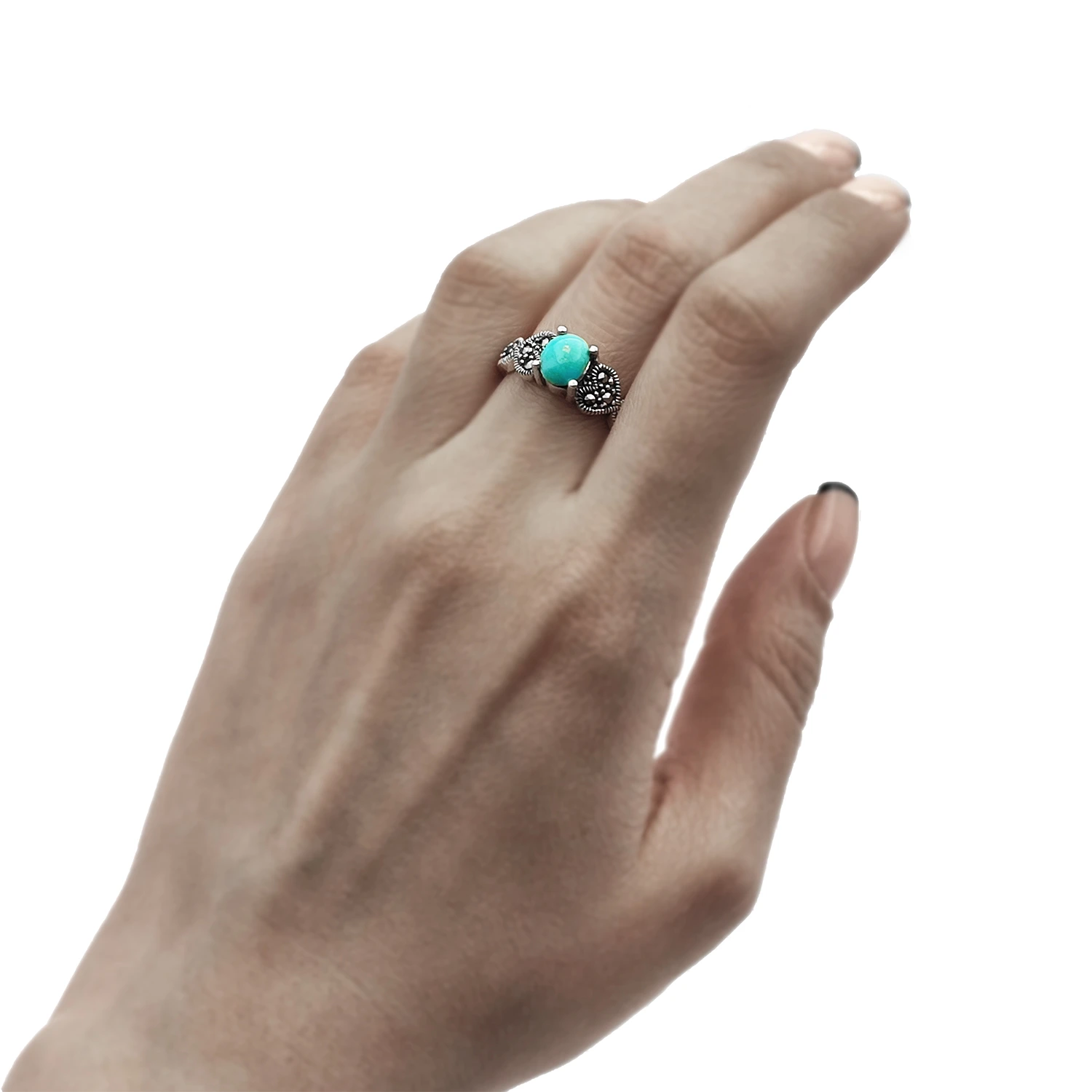 انگشتر نقره فیروزه نیشابور