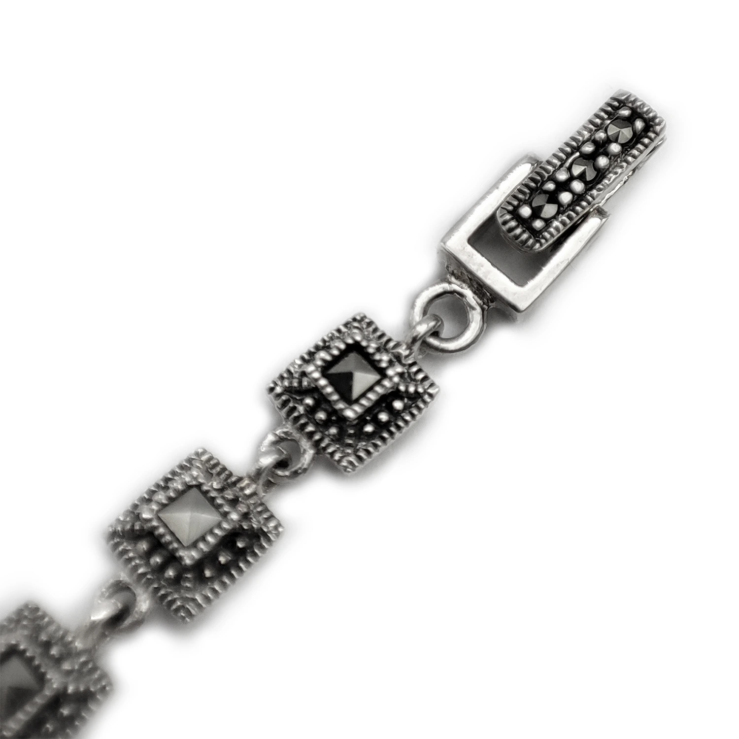 دستبند نقره سیاه قلم