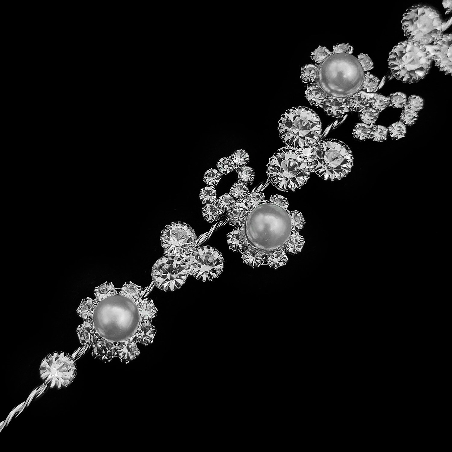 ریسه مو، تاج عروس، شینیون عروس، اکسسوری مجلسی مو 117