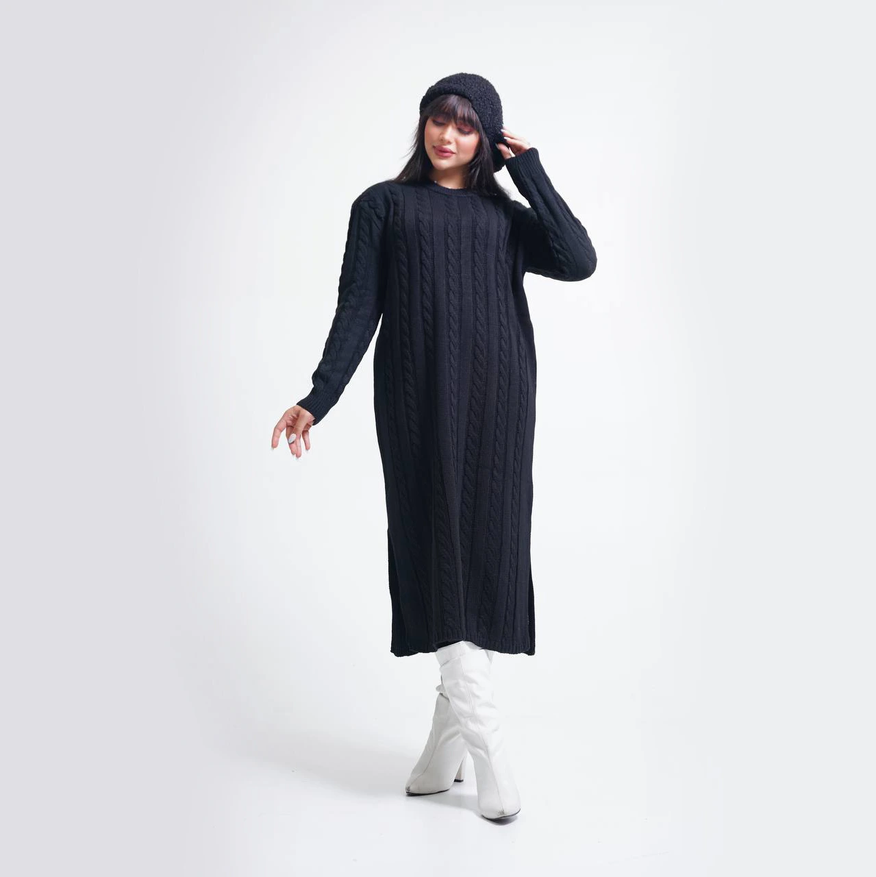 ماکسی بافت مارپیچ چاکدار