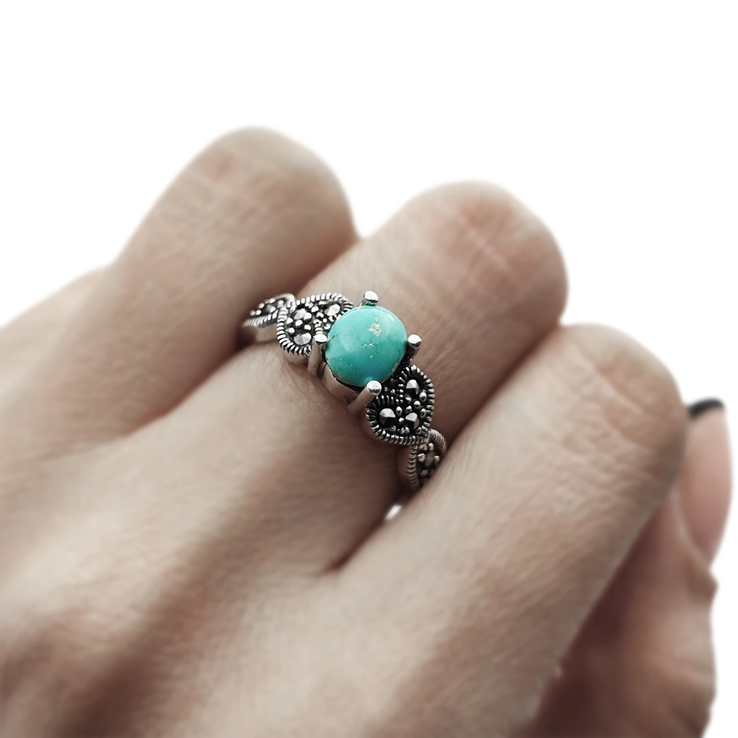 انگشتر نقره فیروزه نیشابور