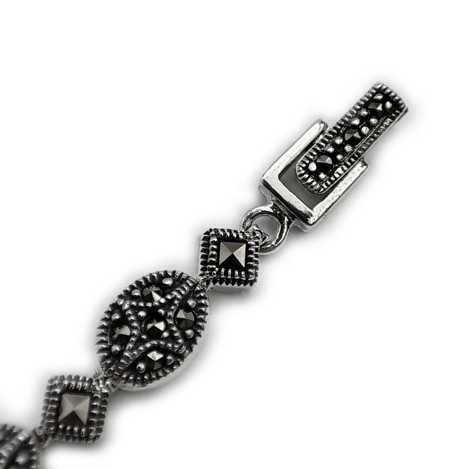 دستبند نقره سیاه قلم