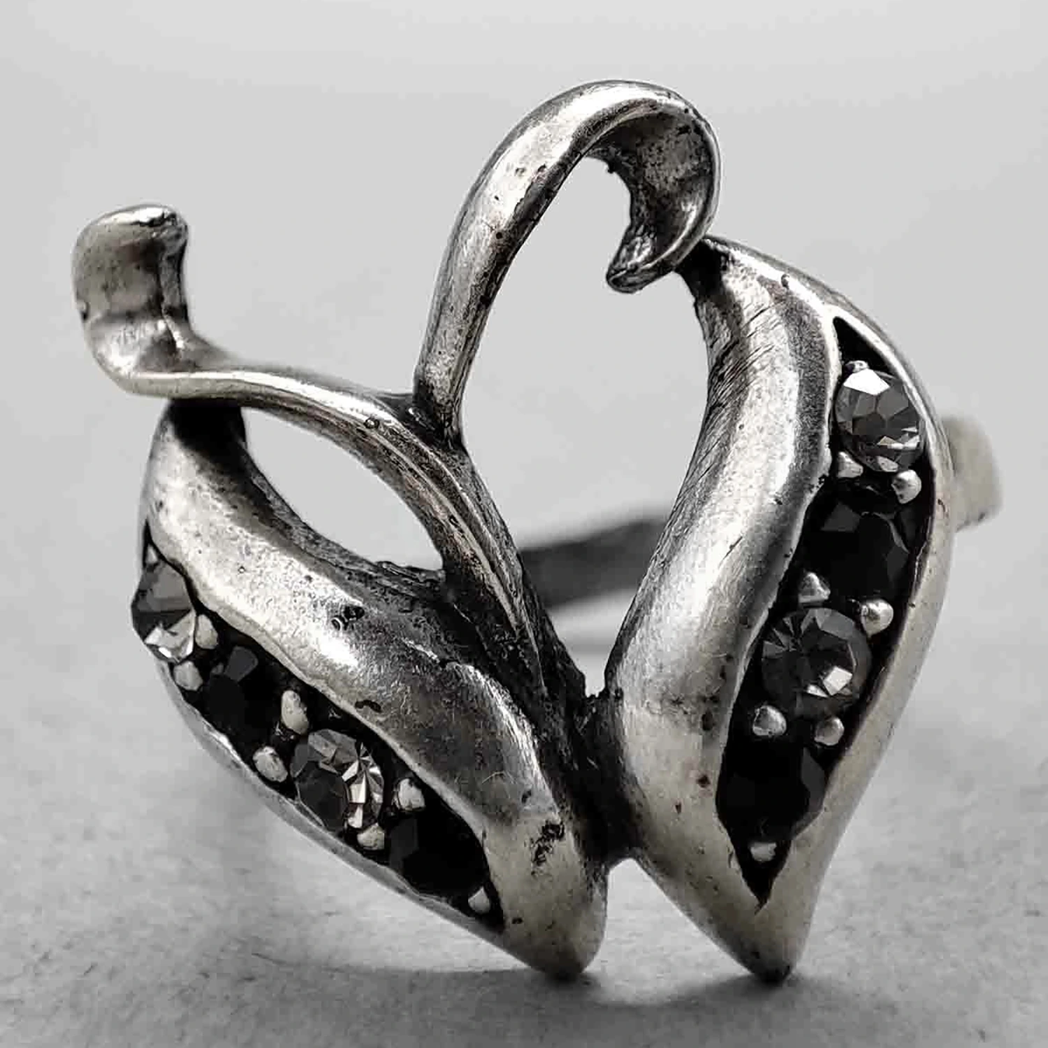 انگشتر قلب گل