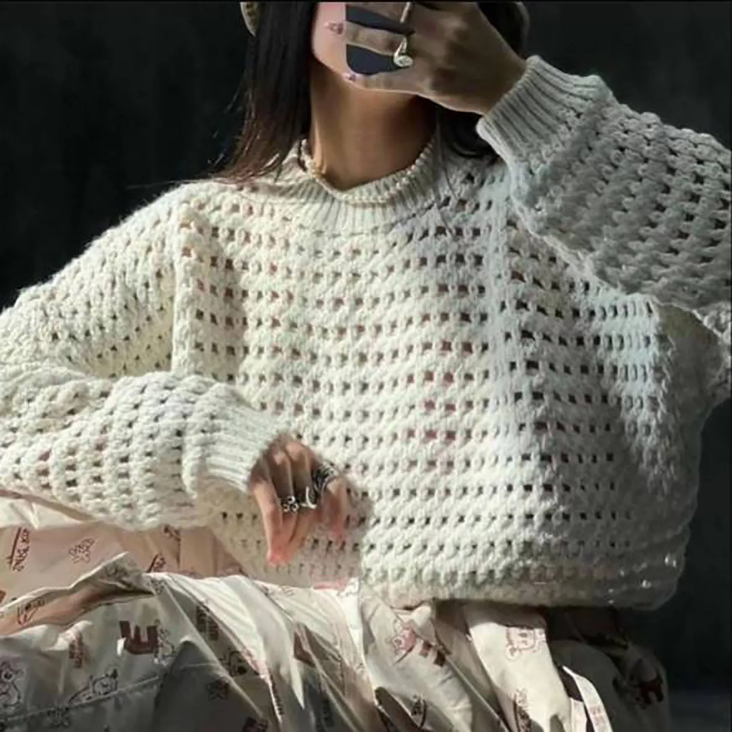 کراپ بافت توری طرح زارا