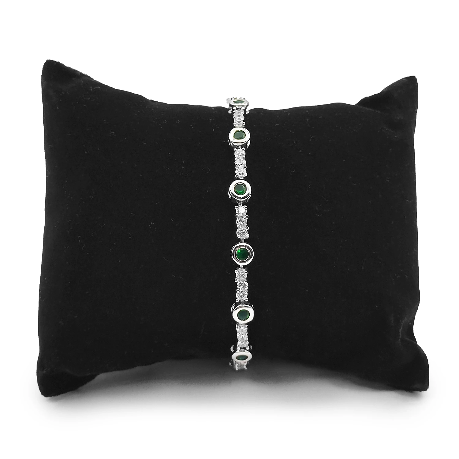 دستبند ژوپینگ زمرد یخی