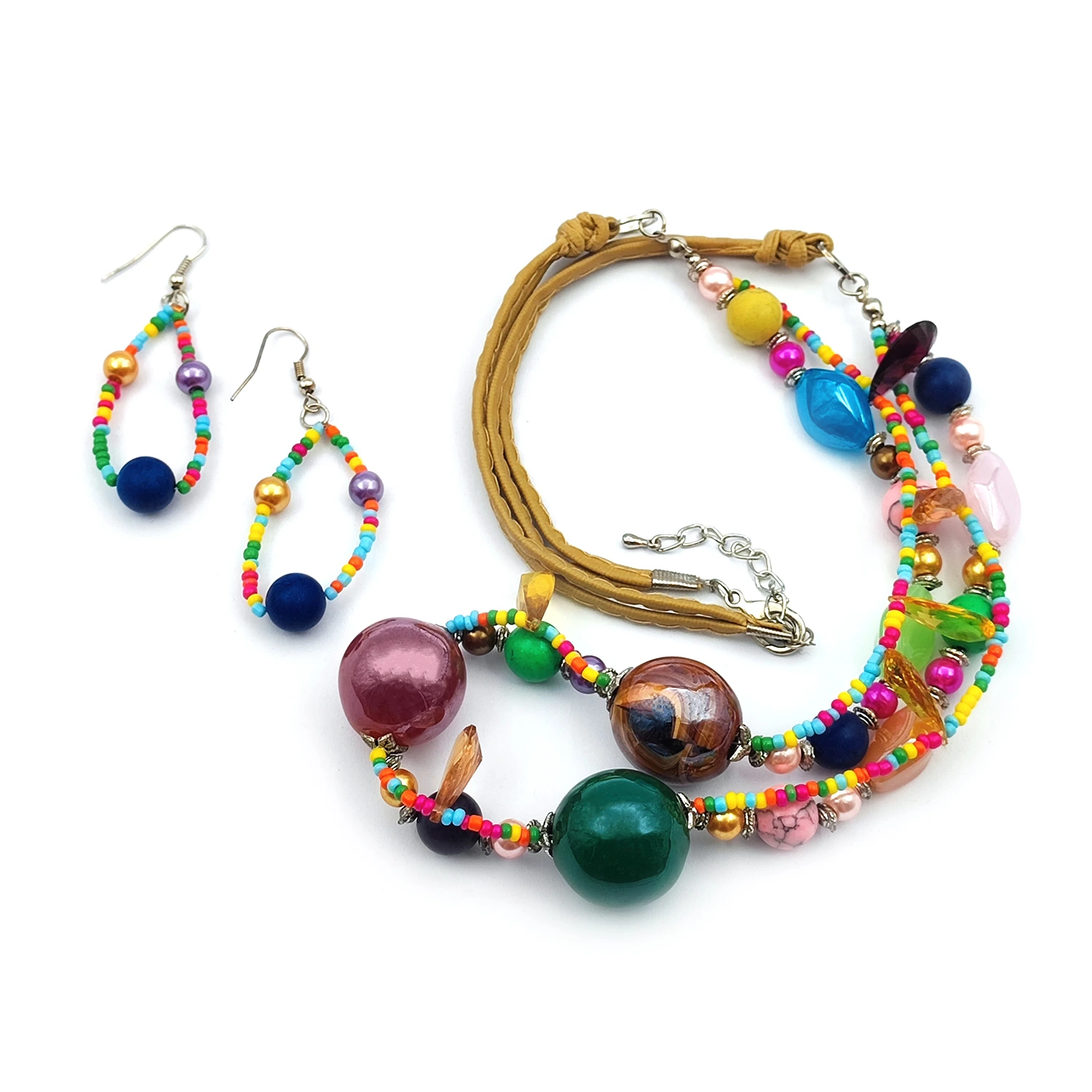 گردنبند رولباسی سنگ میکس