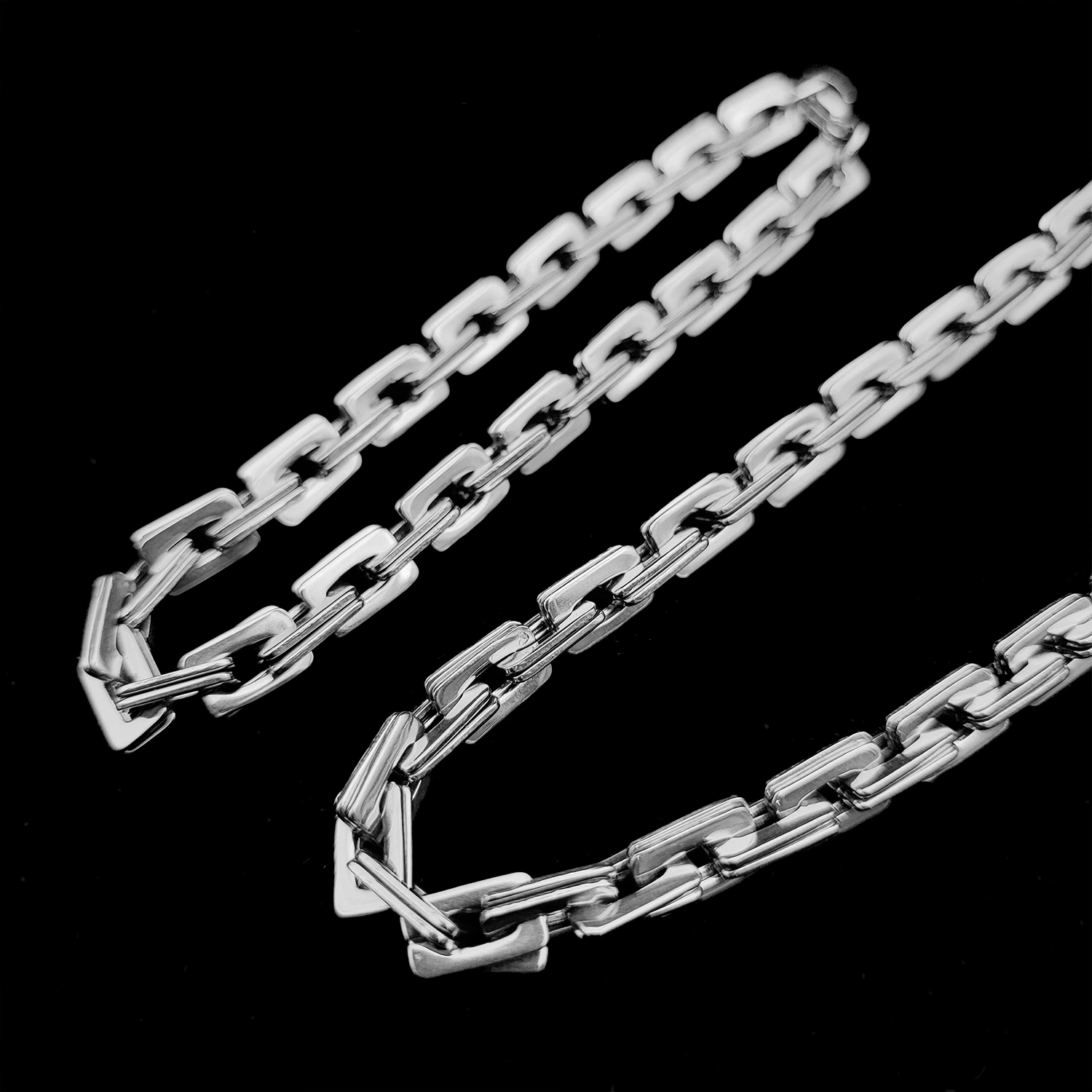 زنجیر و دستبند مردانه استیل