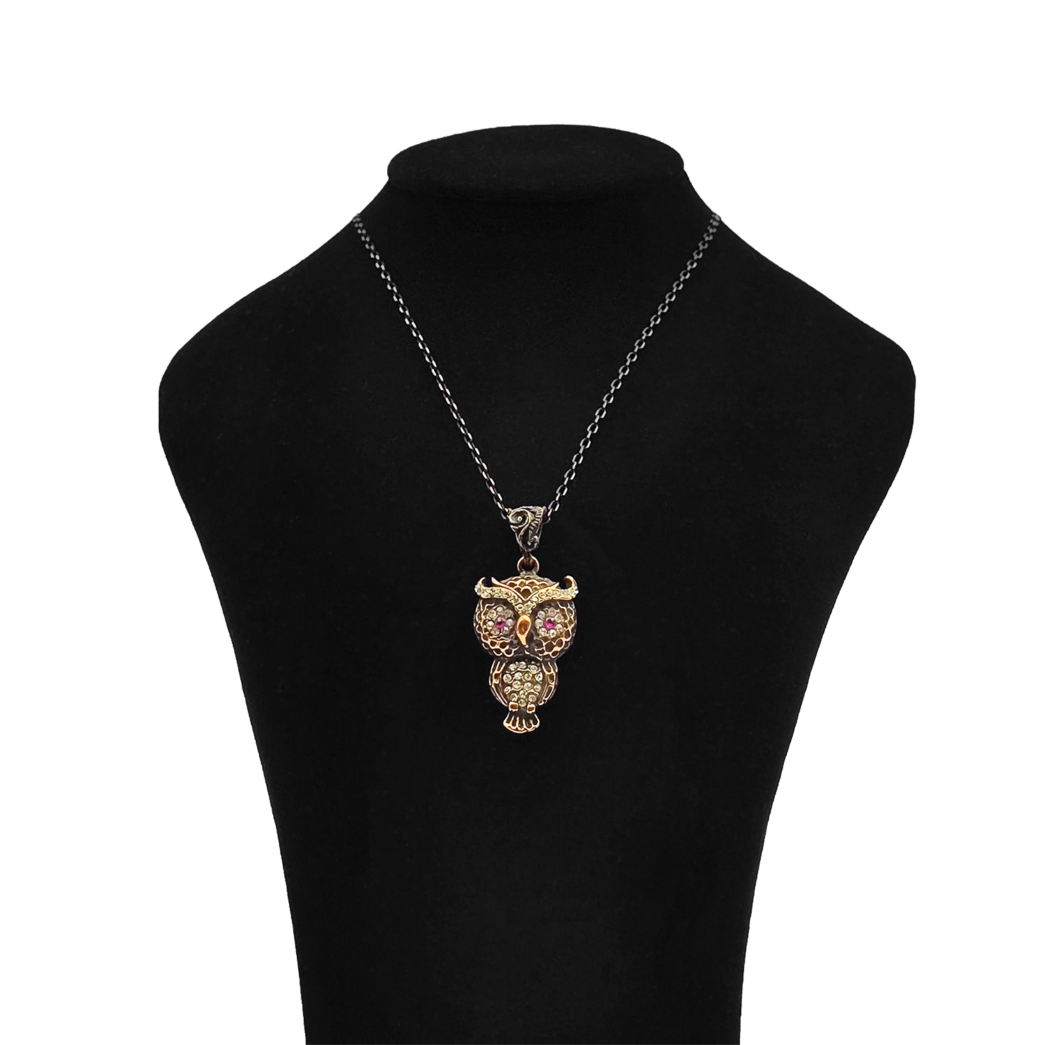 زنچیر پلاک برنز جغدی