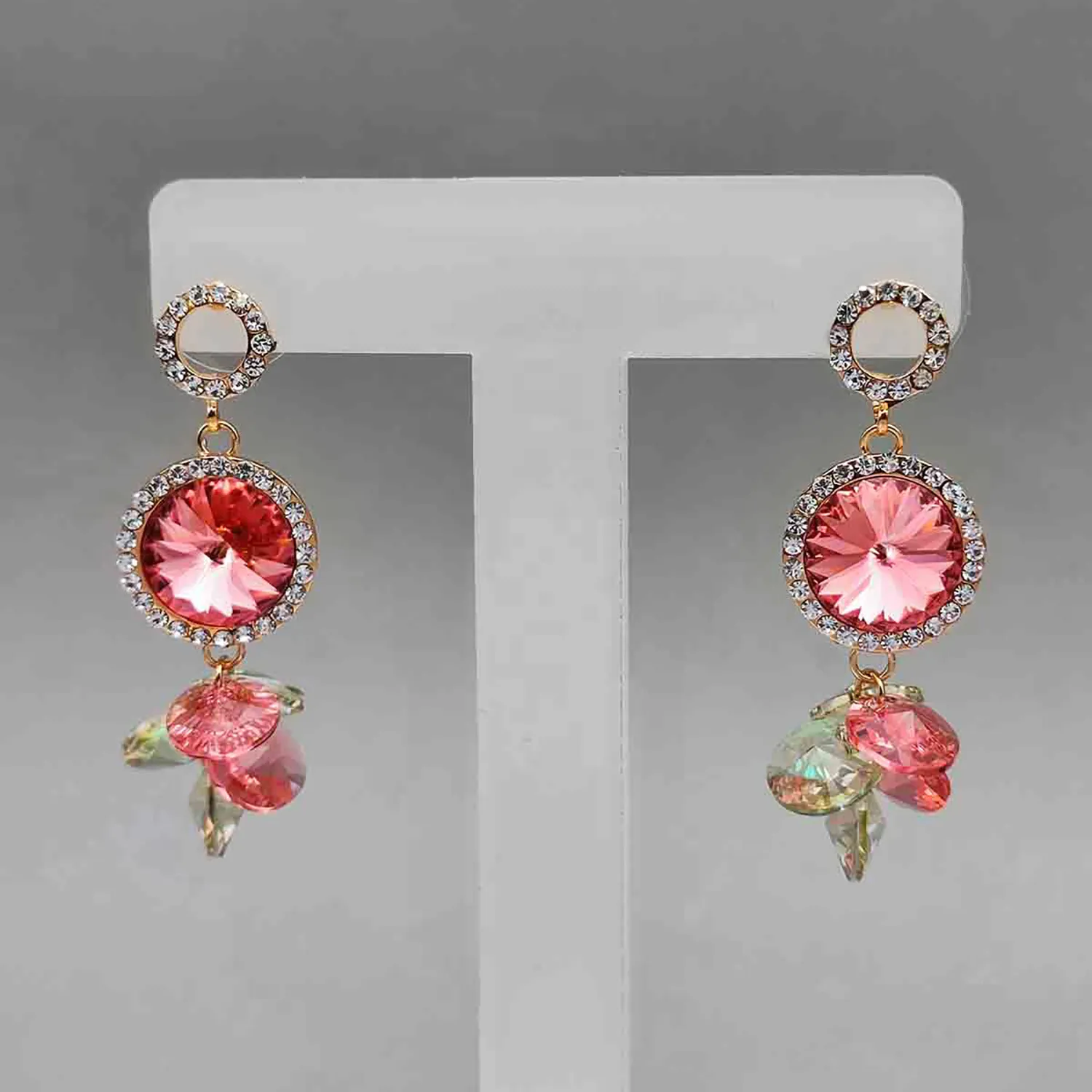  گوشواره سوارافسکی خوش تراش