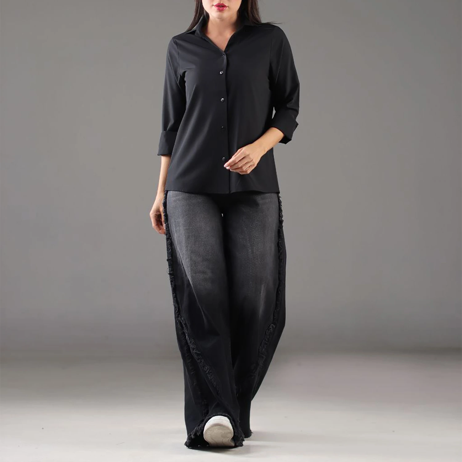 شومیز تک رنگ 