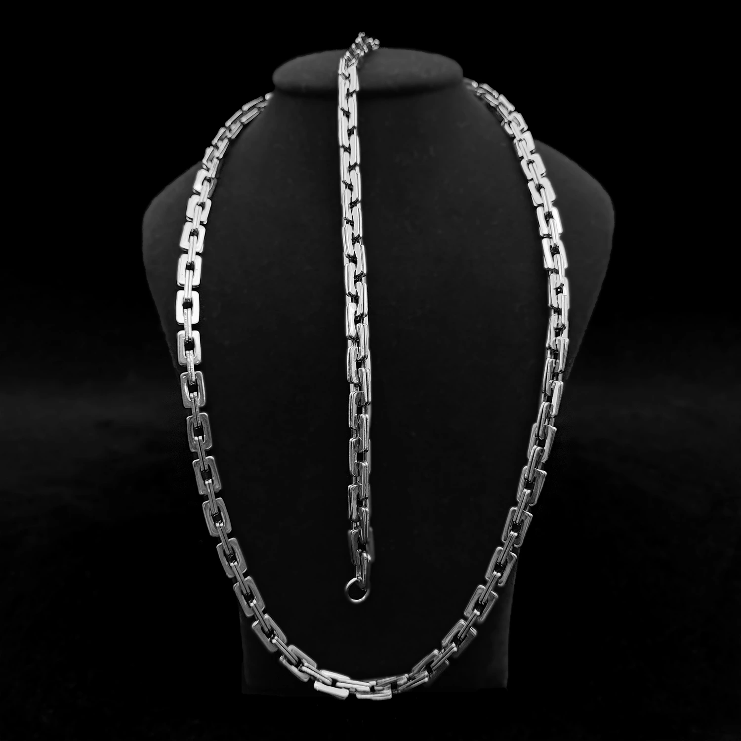 زنجیر و دستبند مردانه استیل