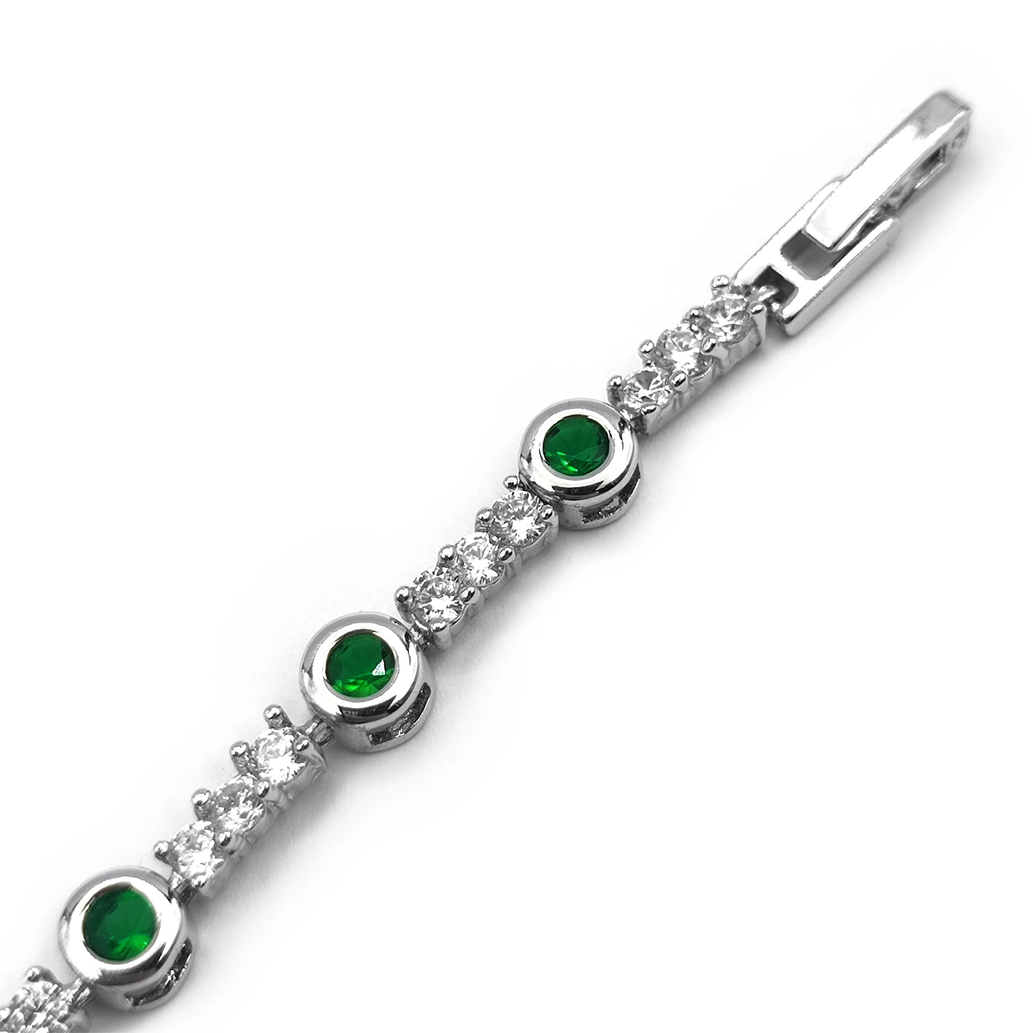 دستبند ژوپینگ زمرد یخی