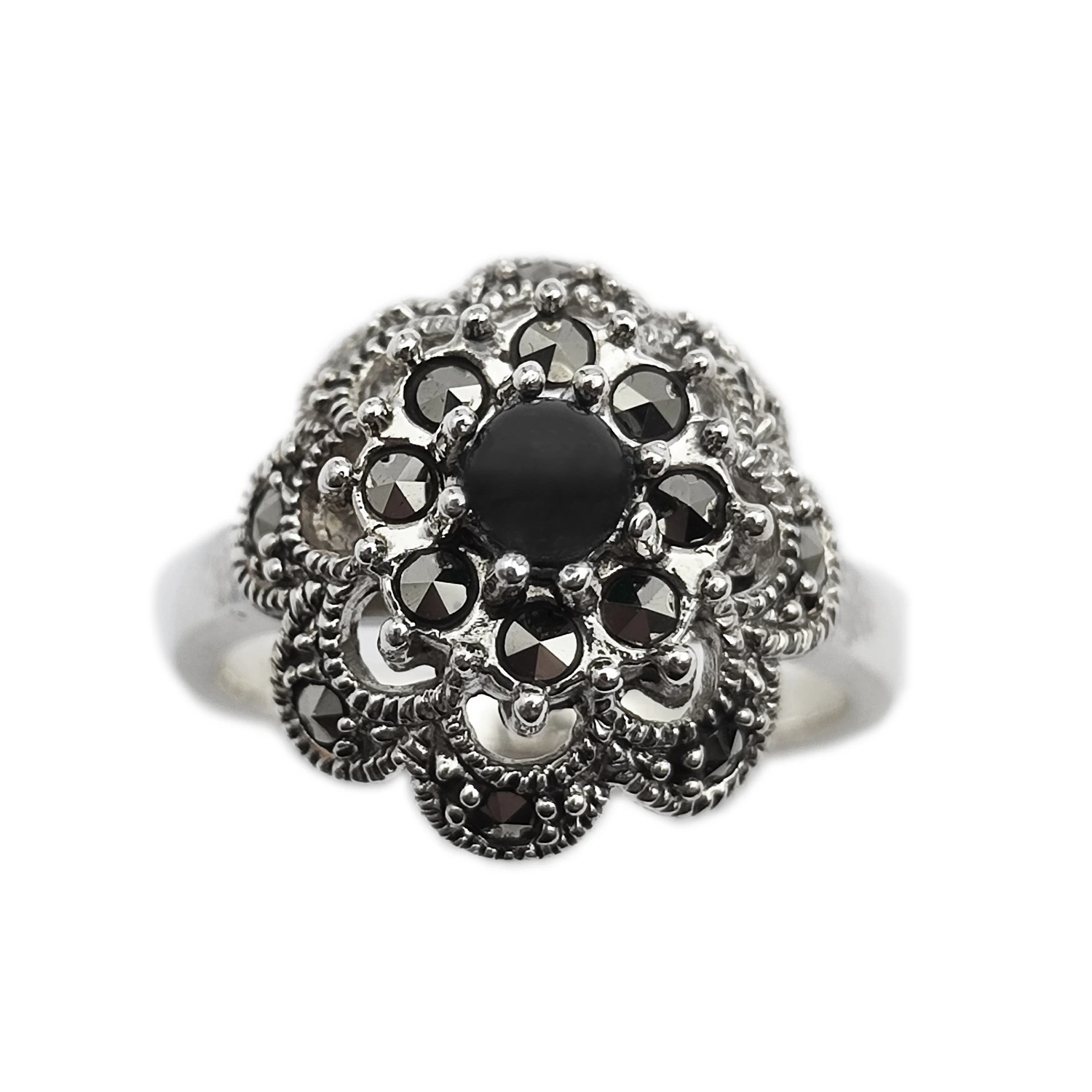 انگشتر نقره انیکس سیاه قلم